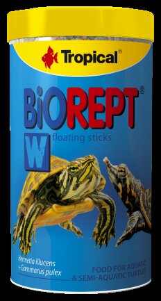 Сухий корм Tropical Biorept W для водоплавних черепах, 150 г (гранули)