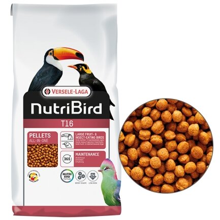 Versele-Laga NutriBird Т16 Original ВЕРСЕЛЕ-ЛАГА НУТРІБЕРД T16 повнораціонний корм для плодоїдних та комахоїдних птахів 10 кг