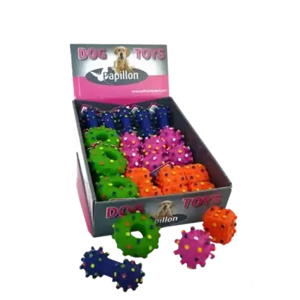 Papillon latex hedgehod toys Іграшка ''Їжачки'' з латексу для собак 8см