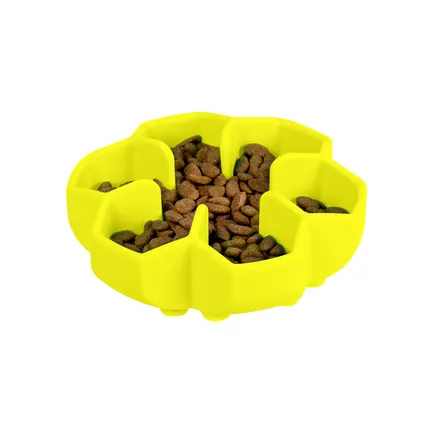 Миска для повільного харчування WAUDOG Silicone, 450 мл, жовтий: додаткове фото 6