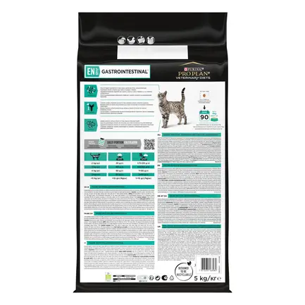 Сухий дієтичний корм PRO PLAN VETERINARY DIETS EN Gastrointestinal для кошенят та дорослих котів для зменшення розладів кишкової абсорбції та годівлі у період відновлення, одужання 5 кг: додаткове фото 3