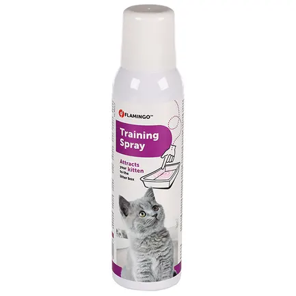 Flamingo Kitten Training Spray ФЛАМІНГО ТРЕНІНГ СПРЕЙ для привчання кошеня до туалету, кігтеточки, іграшки 0,12 л