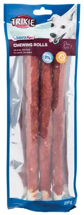 Паличка Trixie Denta Fun для чищення зубів собак, з качкою, 28 см, 250 г, 3 шт