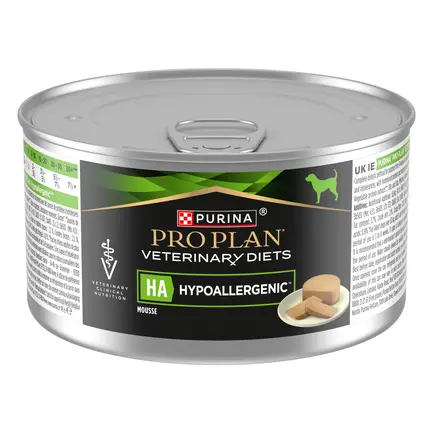Вологий дієтичний корм PRO PLAN VETERINARY DIETS HA Hypoallergenic для дорослих собак та цуценят для зниження ознак інгредієнтної та нутрієнтної непереносимості мус 195 г: додаткове фото 2