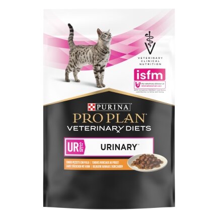 Вологий дієтичний корм PRO PLAN VETERINARY DIETS UR ST/OX Urinary для дорослих котів для розчинення та зниження утворення струвітних каменів з куркою 10х85 г — Фото 4