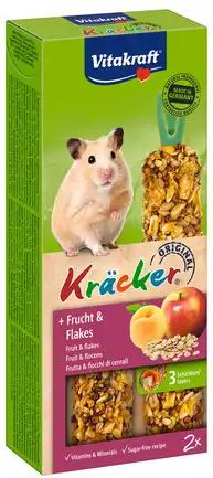 Крекер Vitakraft для хом'яків, з фруктами, 2 шт