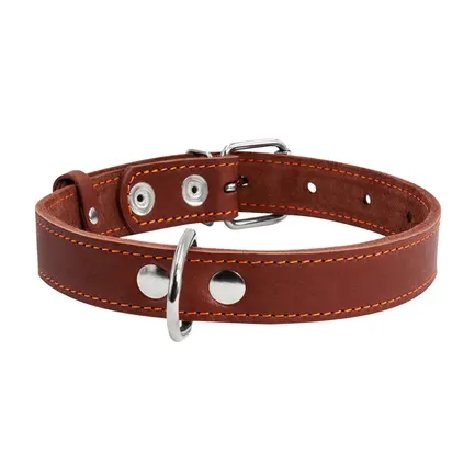 Нашийник "CoLLaR" одинарний (ширина 35мм, довжина 48-63см) коричневий: додаткове фото 2