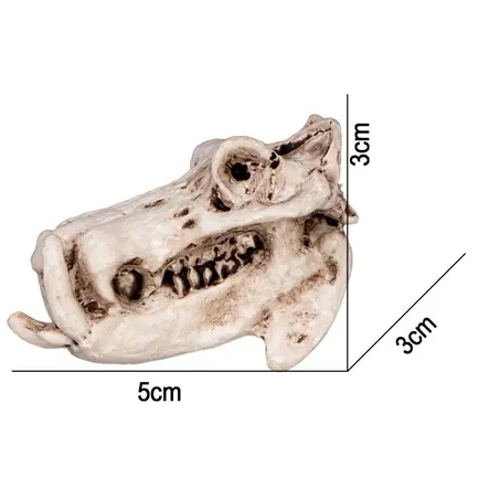 Декорація череп бегемота Terrario Hippo Skull 5x3x3см (533): додаткове фото 2