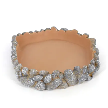 Поїлка для рептилій Hobby Drinking bowl Pebbles L 25x21x4см (36402): додаткове фото 3