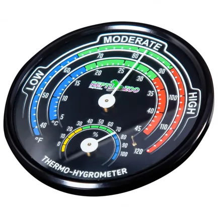 Гігрометр - термометр аналоговий Repti-Zoo Glowing Thermo / Hygrometer (RHT04): додаткове фото 4