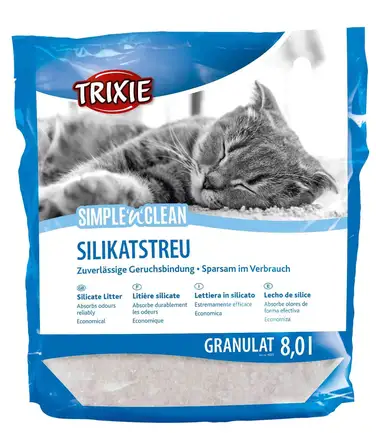 Наповнювач Trixie Simple&Clean для котів, сілікагелевий, 8 л