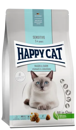 Сухий корм Happy Cat Sensitive Magen & Darm для дорослих котів з чутливим травленням, качка та рис, 4 кг, 70597