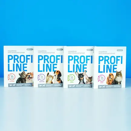 Нашийник Provet Profiline для котів та собак 35 см, кораловий (інсектоакарицид): додаткове фото 6