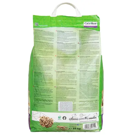 Наповнювач Cat’s Best Smart Pellets для котячого туалету, деревний, 20л/10кг: додаткове фото 3