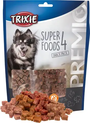 Ласощі Trixie Premio 4 Superfoods для собак, з куркою, качкою, яловичиною і бараниною, 4 x 100 г: додаткове фото 2