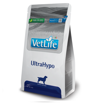 Сухий лікувальний корм для собак Farmina Vet Life ULTRAHYPO дієт. харчування, для зменшення непереносимості інгредієнтів та поживних речовин, 2 кг