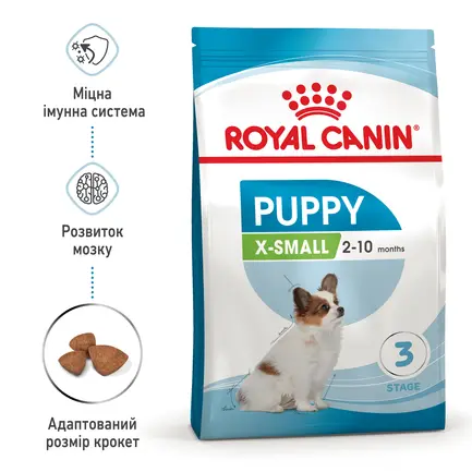 Сухий корм Royal Canin XSMALL PUPPY для цуценят мініатюрних порід 0,5 кг: додаткове фото 2
