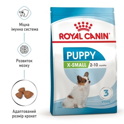 Сухий корм Royal Canin XSMALL PUPPY для цуценят мініатюрних порід 3 кг