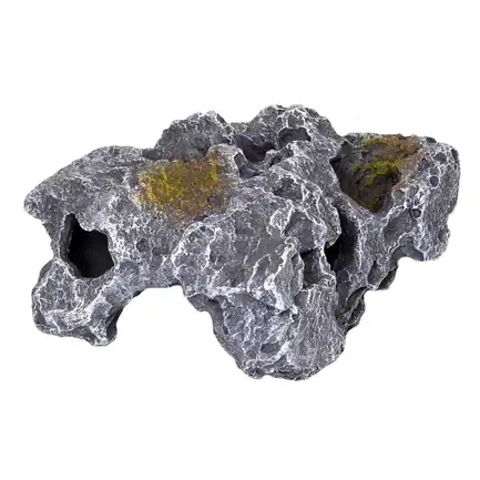 Декорація камінь з отворами Hobby Cavity Stone dark 1 16x8x16см (40145): додаткове фото 3