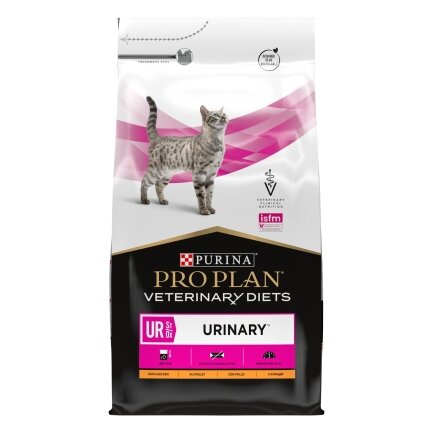 Сухий дієтичний корм PRO PLAN VETERINARY DIETS UR Urinary для дорослих котів для розчинення та зниження утворення струвітних каменів з куркою 5 кг