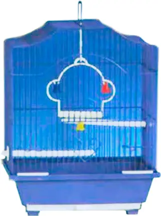 Клітка AnimAll F-5A-112-b для птахів, блакитна, 30 × 23 × 39 см