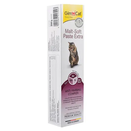 Паста GimCat Every Day Malt-Soft Paste Extra для котів, виведення шерсті зі шлунку, 200 г: додаткове фото 2