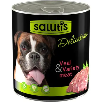 Salutis Delicatesse Real Veal Paunch консерва для собак з телятиною 360 г