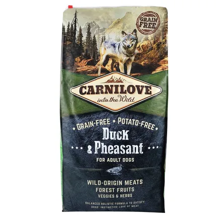 Сухий корм Carnilove Duck & Pheasant для дорослих собак всіх порід, качка та фазан, 12 кг: додаткове фото 3
