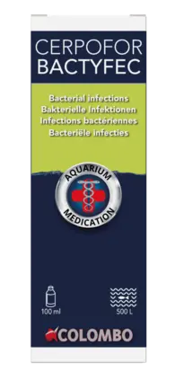 Засіб проти бактеріальних інфекцій акваріумних риб CERPOFOR BACTYFEC 100 ML-500 L (A5010740): додаткове фото 2