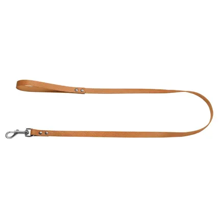Повідець для Собак Шкіряний BronzeDog Classic з тисненням Гірчичний XS: додаткове фото 2