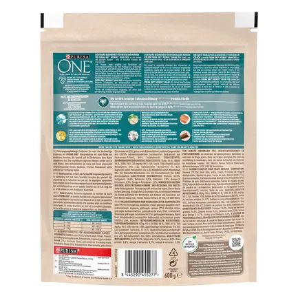 Сухий корм PURINA ONE Grain Free (Грейн Фрі) беззерновий для дорослих котів комплекс Bifensis з лососем 600 г: додаткове фото 3