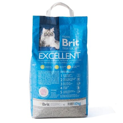 Наповнювач для котячого туалету Brit Fresh Excellent бентонітовий, 10 кг — Фото 2