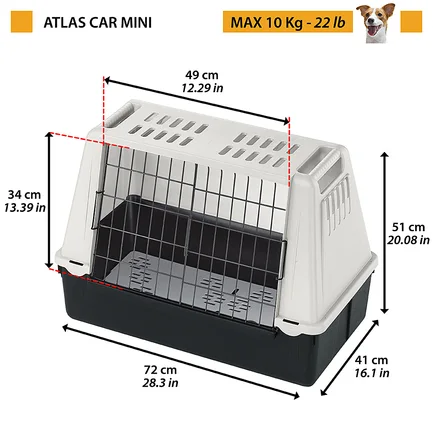 Ferplast ATLAS CAR MINI Автомобільний конт для трансп тварин: додаткове фото 2