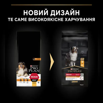 Сухий корм PRO PLAN Medium Adult 1+ Everyday Nutrion для дорослих собак середніх порід з куркою 14 кг: додаткове фото 11