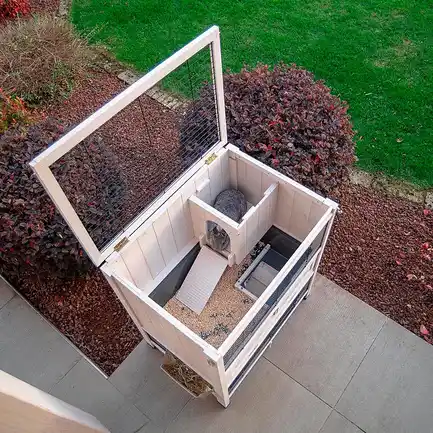 Ferplast CAGE COTTAGE MINI Клітка для кролів, дерев'яна: додаткове фото 5