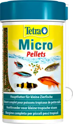 Корм Tetra Micro Pellets для акваріумних дрібних рибок, 100 мл (гранули)