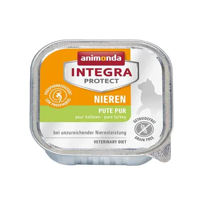 Корм вологий ветеринарний для котів Integra Protect Renal dishes Pure Turkey при хворобах нирок, моно індичка, 100 г