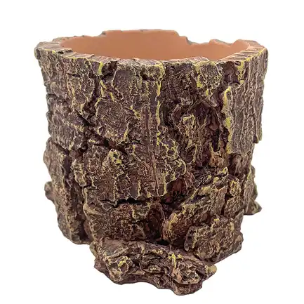 Декорація Hobby Forest Stump 14×12,5×10 см - декоративний пень, поїлка для тераріуму (40848): додаткове фото 4