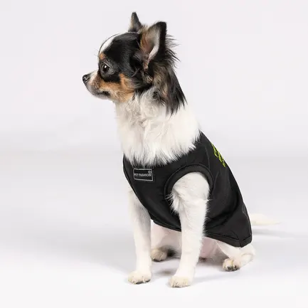 Борцівка Pet Fashion «FBI» для собак, розмір S, чорна: додаткове фото 6