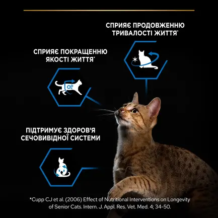 Сухий корм PRO PLAN Sterilised Senior 7+ Longevis для дорослих котів після стерилізації з індичкою 1,5 кг: додаткове фото 6