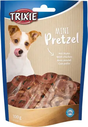 Ласощі Trixie Mini Pretzels для собак, крендель з куркою, 100 г: додаткове фото 3