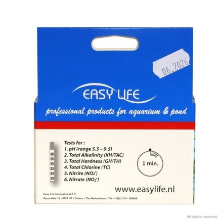 Тест-смужки для акваріумів і ставків Easy-Life 6in1 test strips 50 тестів (TST61) — Фото 5