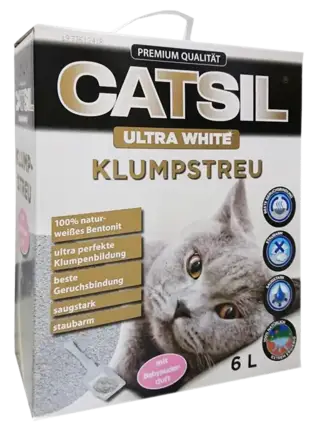 Наповнювач для котів Ultra White бентонітовий із запахом дитячої присипки, 6 л