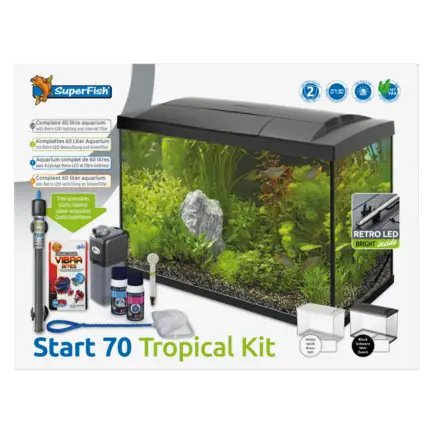 Акваріумний стартовий набір SuperFish Start 70 Aquarium Kit Black (A4050285): додаткове фото 2