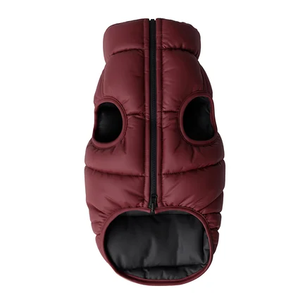 Курточка для собак WAUDOG Re-clothes двостороння, M40, A 38-40, B 63-66, C 39-42, бордовий: додаткове фото 6