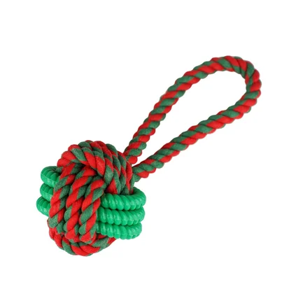 Іграшка Barksi TPR Rope Ball м'ячик на канаті з TPR вставкою 22 см