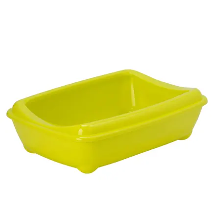Moderna Arist-O-Tray Medium МОДЕРНА АРІСТ-О-ТРЕЙ МЕДІУМ туалет з бортиком лоток для котів, 43х31х12см Лимонний