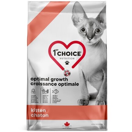 1st Choice Kitten Optimal Growth ФЕСТ ЧОЙС РИБА ДЛЯ КОТЯТ сухий суперпреміум корм для кошенят 4,54 кг