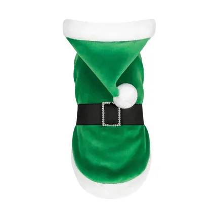 Попона Pet Fashion "Santa" для собак, розмір M, зелена