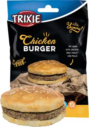Ласощі Trixie Chicken Burger для собак, з куркою, 9 см, 140 г